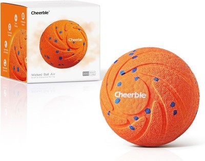 Cheerble Wicked Ball AIR Smart Interactive Dog Toy- Orange