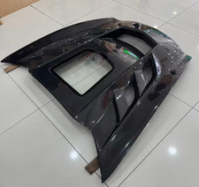 For Chevrolet Corvette C7 14-19 Carbon Fiber Front Clear Glass Hood Bonnet