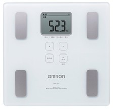¡Nuevo! Báscula de peso Omron medidor de composición corporal escaneo corporal blanco HBF-214-W Ja