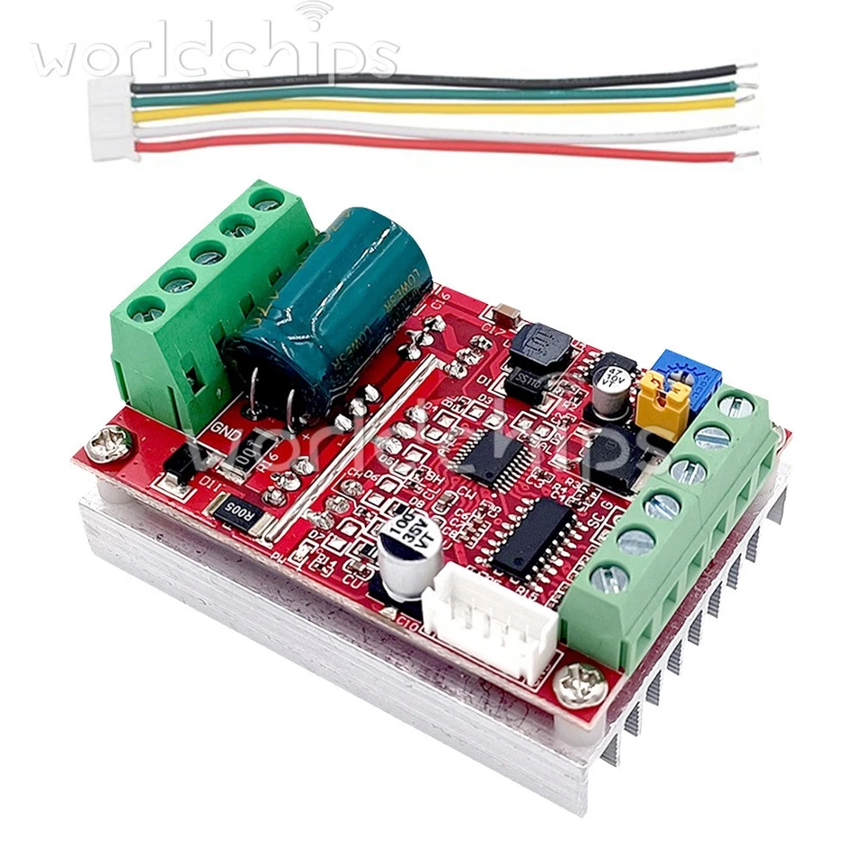 1/5/10* 400W 6-60V BLDC 3-phase DC Brushless Motor Controller PWM Hall Control - Image 4 of 4