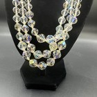 Vintage Aurora Crystal Beaded Necklace (Heavy) Multi Strand — photo 3