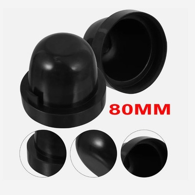 1PCS Car 80mm Rubber Housing Seal Cap Car Dust Cover For LED Headlight Retrofit