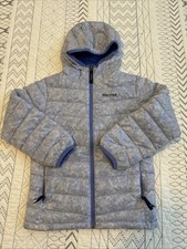 Marmot Girls Youth Small Nika Down Hooded Jacket Quilted 550 Fill READ