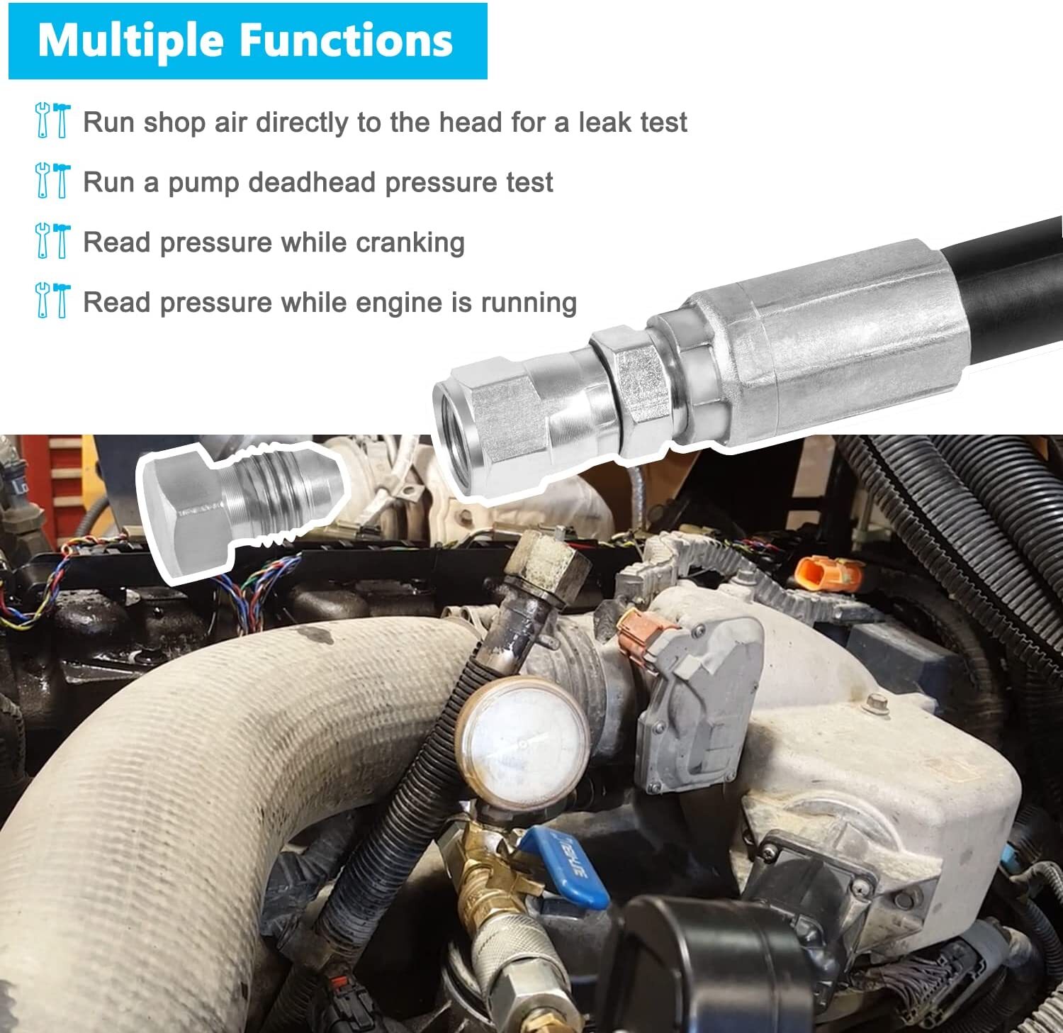 High Pressure Oil Test Tool for International MaxxForce DT9 DT10 DT466