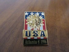 Pin ATLANTA 1996 Olympische Spiele Logo Sonne USA sun OLYMPICS
