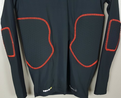 UNDER ARMOUR MPZ BASKETBALL PADDED COMPRESSION SHIRT BLACK RED 1221717 (MEDIUM) - Picture 2 of 12