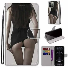 Girl Skirt Wallet Phone Case For Samsung iPhone Huawei Xiaomi ZTE Sony OPPO Moto