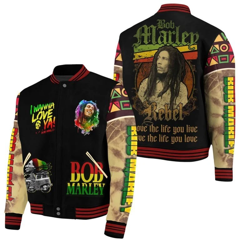 Bob Marley Baseball Jacket