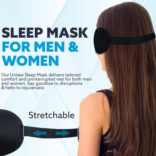 3D Sleep Eye Mask Comfortable Lightweight Sleeping Mask for Mans or Women's UK - Picture 5 of 5