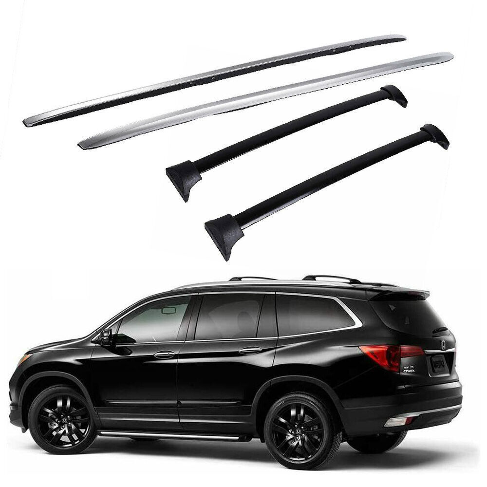 4Pcs Fits for Honda Pilot 2016-2022 Aluminum Roof Rail Racks Cross Bar Crossbar