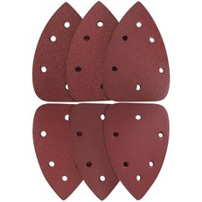 36PCS Mouse Detail Sander Sandpaper Hook Loop Sanding Pads Sheets P60-240