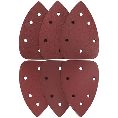 36PCS Mouse Detail Sander Sandpaper Hook Loop Sanding Pads Sheets P60-240