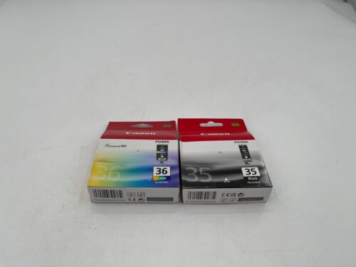 Genuine Canon Ink Cartridge PGI-35BK & CLI-36 Pixma iP100 iP110 iP110B TR150 LOT