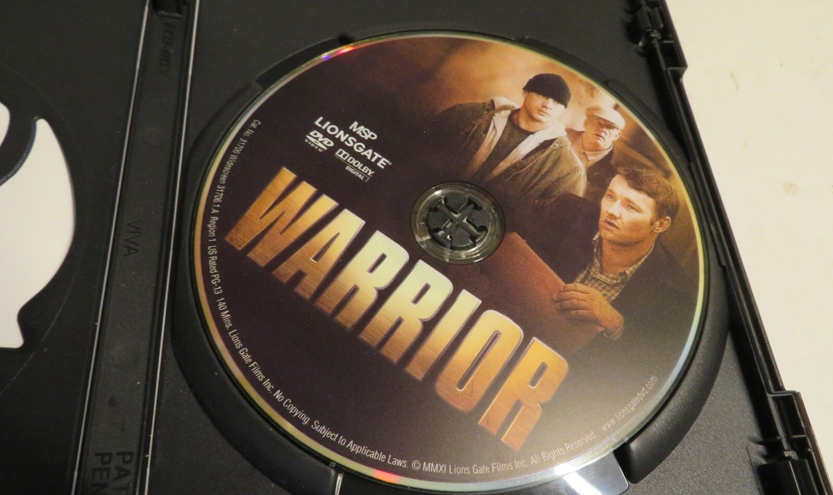 Warrior DVD By Tom Hardy Nick Nolte Good Used Case & Movie Fight