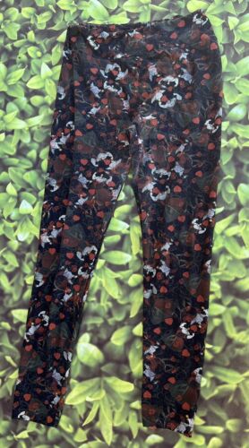 OS Lularoe 3 Leggings Disney Villains Evil Queen Hearts Magic Mirror USA Flag - Picture 2 of 7