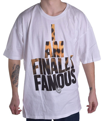 Ecko Unlimited Finally Famous Big Sean Mens White Leopard Tee Shirt 3XL