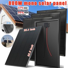 800w Watt 12v Mono Solar Panel Pv Module For Rv Marine Home Camping Off-grid Us