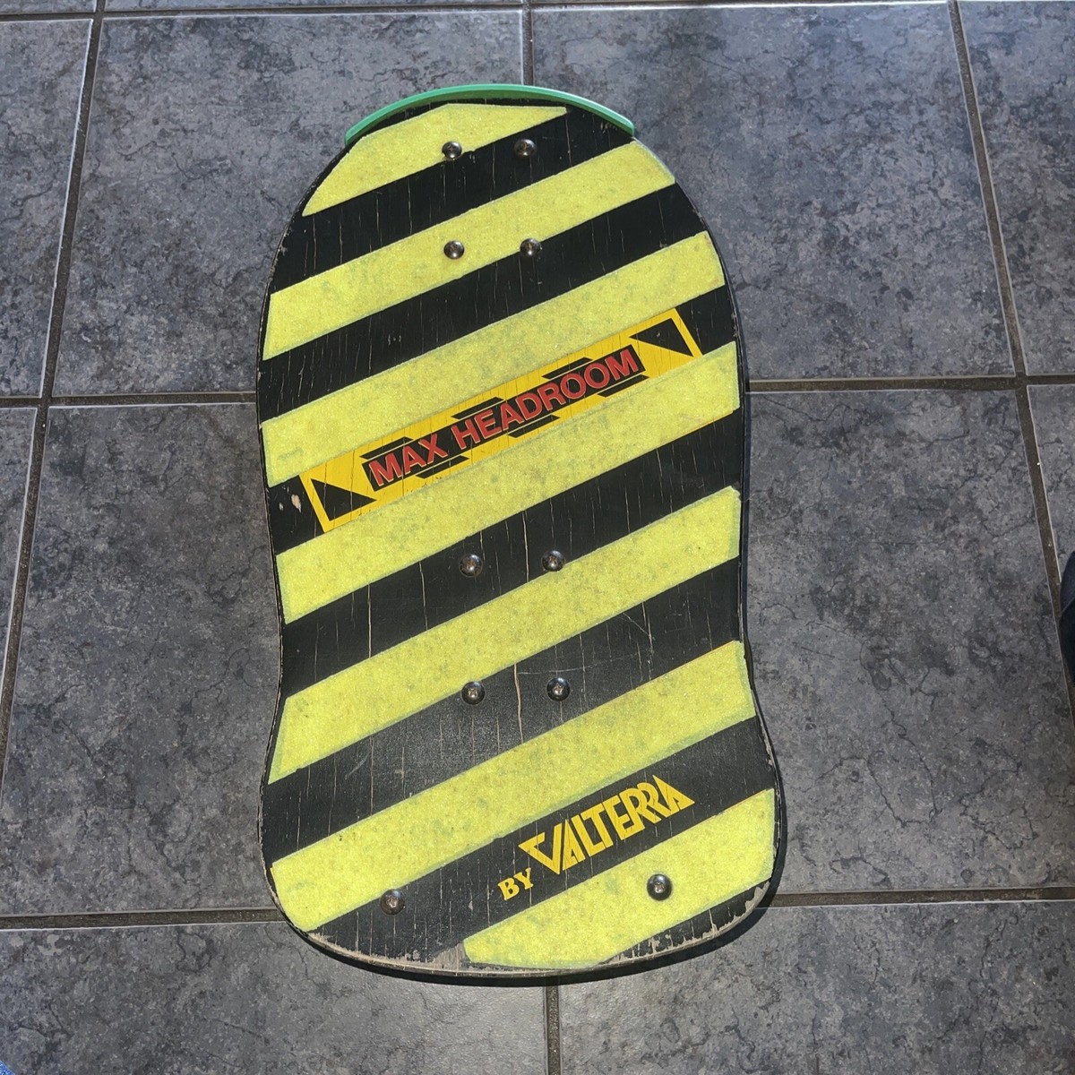 Ameri VINTAGE - borra Valterra By Max Headroom skateboard Vintage Rare Mini Neon