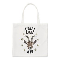 VerrüCkt Ziege Man Stars Regular Tragetasche Lustig Tier Schulter Shopper