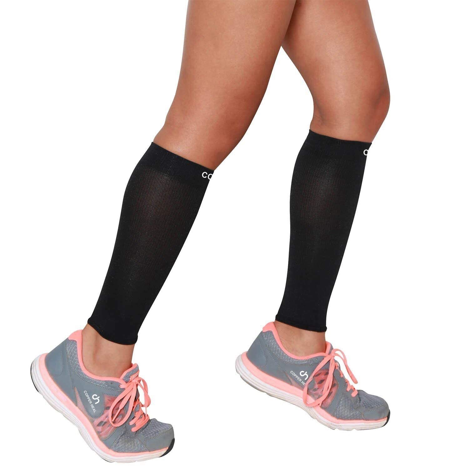 COPPER HEAL FASCE Compressione in VITELLO Rame MANICHE (1 paio) Il meglio (w7S)