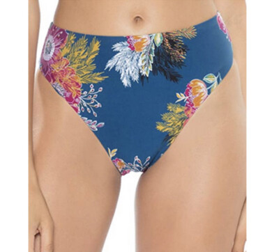 Soluna Swim Over the Moon High Leg High Rise Bikini Bottoms SZ M NWOT