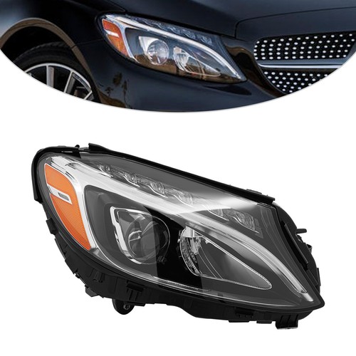 LED Headlight Right Hand RH For 2015 2016-2018 Mercedes Benz C-Class C300 W205