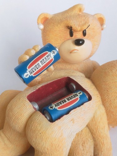 Never Ready (Ever Ready Batteries) Naughty Bears Vintage Figures - Picture 2 of 4
