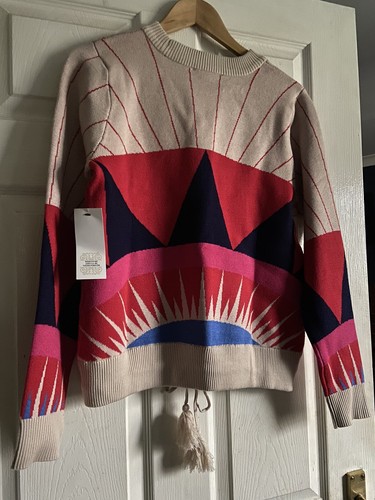 NEVER FULLY DRESSED Aztec tassel jumper size Small - Picture 5 of 8