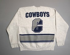 Vintage Dallas Cowboys Sweatshirt 90s 1994 Glitter Print XL