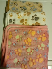 3 Pet Blankets Super Soft Fluffy Premium Fleece Flannel Throw for Dog Puppy