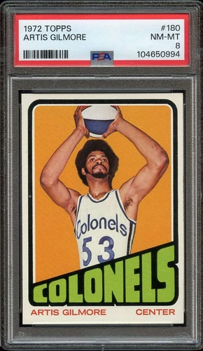 1972-73 Topps #180 Artis Gilmore PSA 8 (RC) HOF