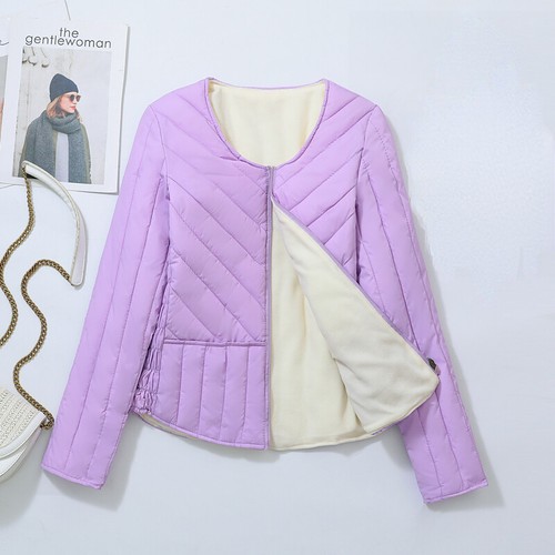 Damen Vlies Basic Gepolsterter Mantel Reißverschluss Steppweste Jacke Thermal - Imagen 17 de 17