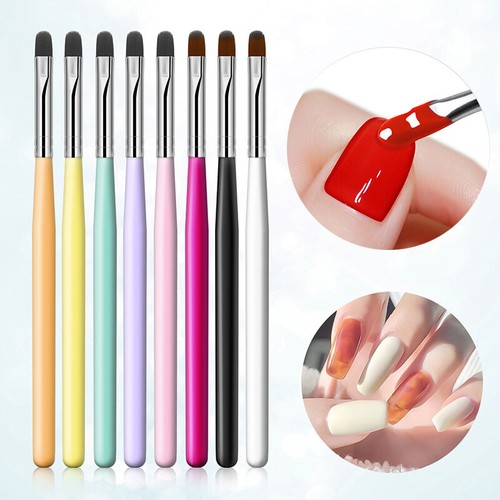 Penna Per Unghie Rotonda Pennello Per Gel Uv Strumento Per Disegnare Pittura ▼