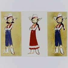 Toy Story 2 Postcard Jessie Pixar Animation Disney Concept Art Jill Culton