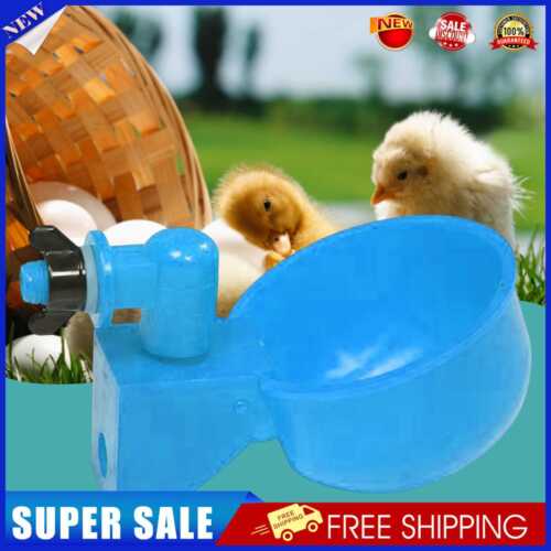 6pcs Poultry Drinking Water Bowl Plastic Automatic Tools for Farm Animal Feeding - Foto 1 di 10