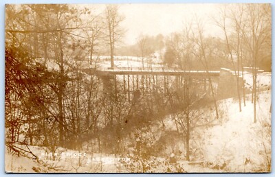 Postcard RPPC PA Laurel Run Pennsylvania High Bridge Luzerne Co R33