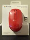 Brand New Microsoft 1850 Red Wireless Usb Optical Mouse