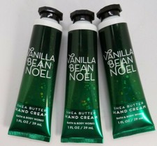 Bath  Body Works Vanilla Bean Noel Shea Butter Hand Cream 1 fl oz S/3 298B