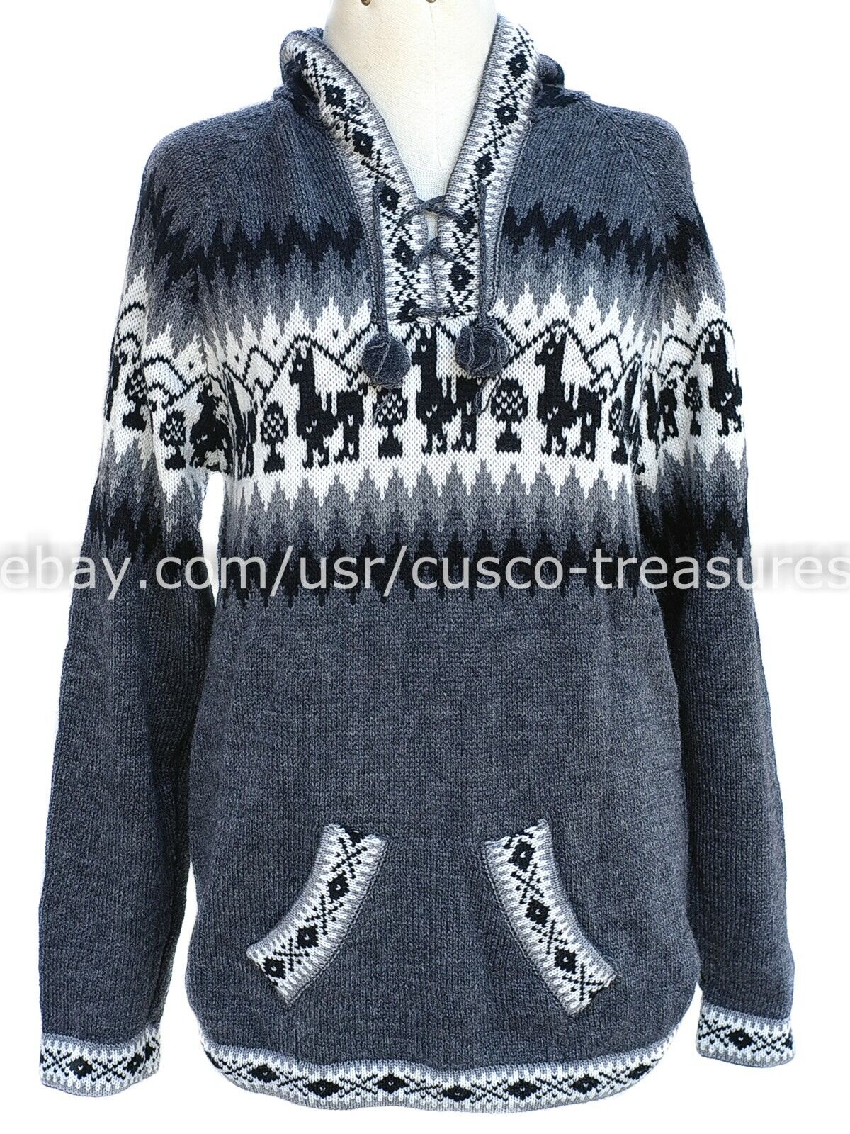 Blue wool alpaca sweater Cable knit jumper Alpaca sweater| SOGNO Women jumper Boho sweater Women knitwear Sustainable knitwear