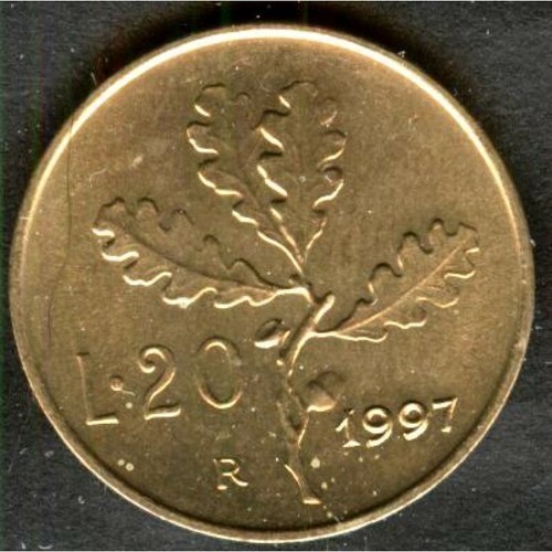 REPUBBLICA ITALIANA 20 Lire dal 1957 al 2001 FDC (UNC) / PROOF - Foto 52 di 59