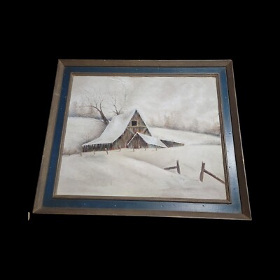 American/Estimate 1980. Extremely good work. American Farm. Barn, Americana Art
