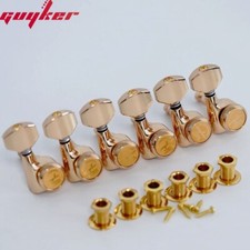 GUYKER 6R Gold Guitar Locking Tuners Electric Guitar Machine Heads Tuner Metal