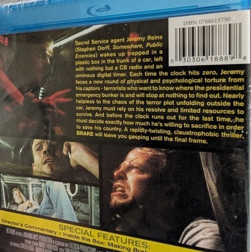 Brake Blu-ray Movie with Stephen Dorff New Sealed! - Picture 3 of 3