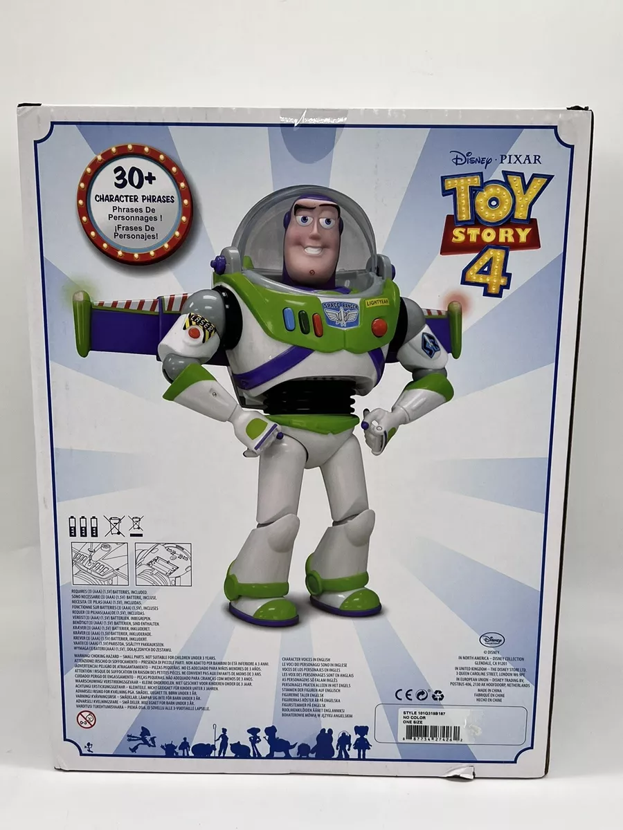 Disney Toy Story 4 Buzz Lightyear Talking Action Figure Disney Store 12”  New