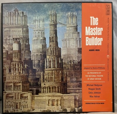 HENRIK EBSEN ''The Master Builder''  2 LP Box Set  Caedmon TRS307-M