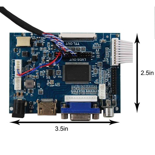 HD VGA AV LCD Controller Board For 12.1 in 800x600 LQ121S1LG75 LQ121S1LG72 LCD - Picture 2 of 5