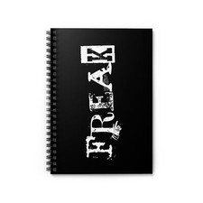 Freak Spiral Notebook - Ruled Line - Goth, Punk, Alternative