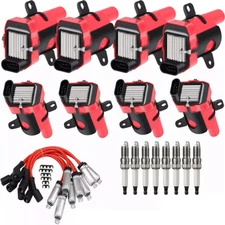 UF262 Round Ignition Coil & Wires For Chevy Silverado GMC LS1 LS3 4.8L 5.3L 6.0L