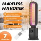 <!--F#f_0-->2000W Electric Heater Portable Bladeless Tower Fan w/ 7 colors for Home Heating<!--F/-->