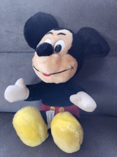 Vintage Disneyland Walt Disney World Mickey Mouse Plush 11" Stuffed Toy